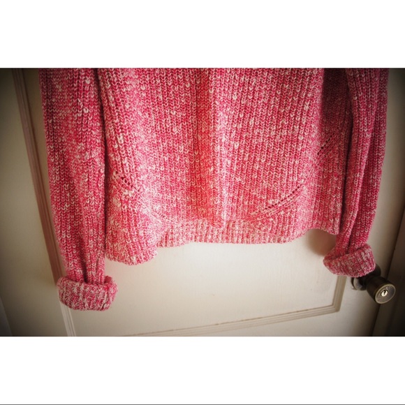 Aeropostale Pink Knit Sweater tie bow in back - Picture 5 of 6